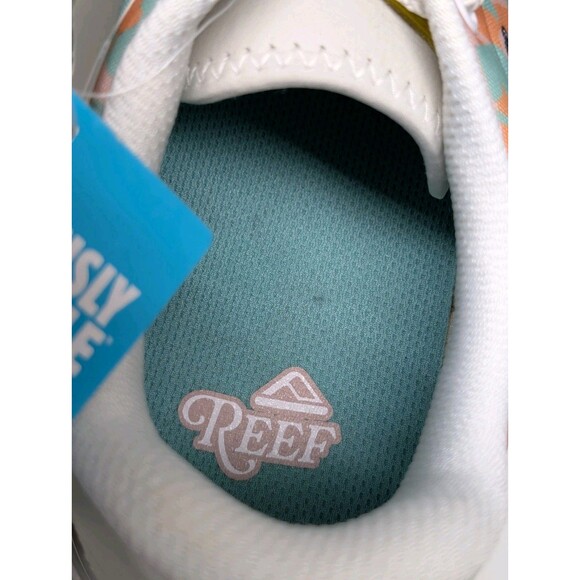 NWOB REEF Men's Onshore Pebble Golf Shoes Vintage White Floral Size 11 - CJ6426 - Picture 9 of 10